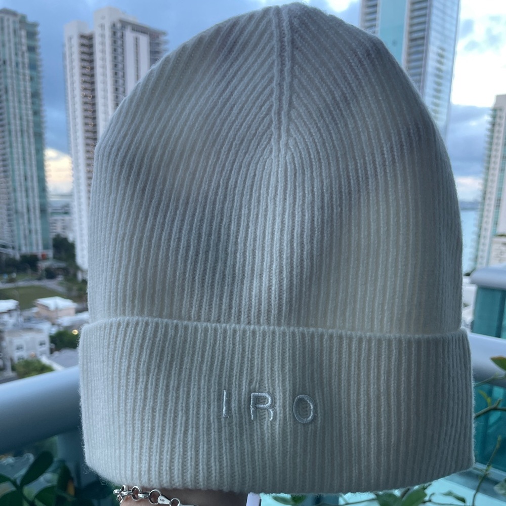 IRO Ribbed Beanie Hat - Picture 5 of 7